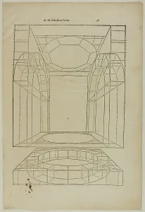 Woodcut On Paper Prints: Architectural Drawing from Le livre d Architecture