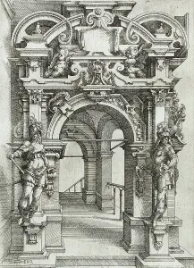 Architectural Fantasy, 1598. Creator: Wendel Dietterlin the Elder