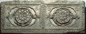 Architectural relief panel with floral design, , 18th century. Creator: Unknown Architectural relief panel with floral design, , 18th century. Creator: Unknown