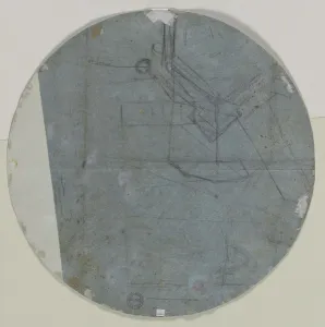 Black Chalk Prints: Architectural Sketch(?) (verso)