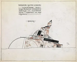Alexander Vasilyevich 1883 1948 Gallery: Architectural Study, 1920. Artist: Shevchenko, Alexander Vasilyevich (1883-1948)