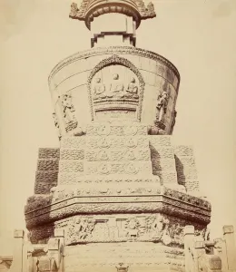 Beato Felix Gallery: Architectural View of the Lama Temple Near Pekin, October 1860, 1860
