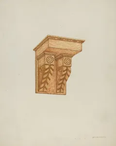 Bracket Gallery: Architectural Detail (Wall Brackets), 1935 / 1942. Creator: William Kieckhofel