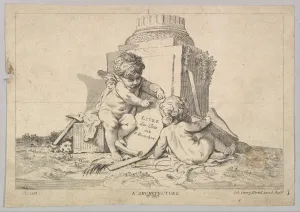 Chisel Prints: Architecture, 18th century. Creator: Johann Georg Hertel