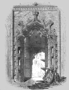 Lisbon Prints: Archway in the Capella at Batalha; Excursions near Lisbon, 1875. Creator: Unknown