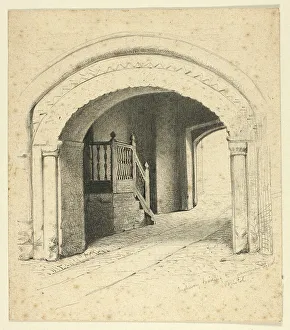 Marks Henry Stacey Prints: Archway Leading to Grammar School, Bristol, n.d. Creator: Henry Stacy Marks