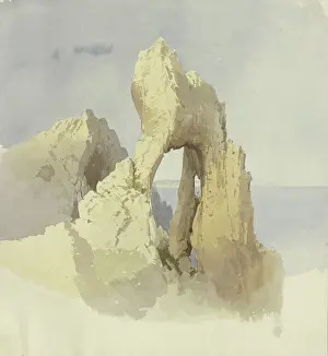 Arco Naturale on Capri, c1852. Creator: Carl Theodor Reiffenstein