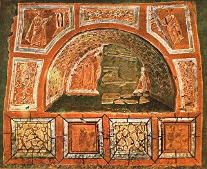 4th Century Bc Prints: Arcosolium in the Catacomb of Domitilla on the Via Ardeatina, Rome, Italy, (1928)