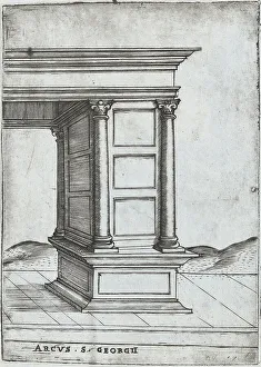 Stylized Prints: Arcus in Provincia, from a Series of Prints depicting (reconstructed) Build