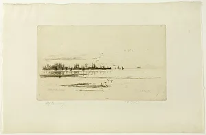 Laridae Prints: Ardossan, plate seventeen from the Clyde Set, 1889. Creator: David Young Cameron