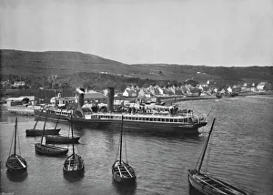 Passenger Prints: Ardrishaig - The Steamer Columba at Ardrishaig Quay, 1895