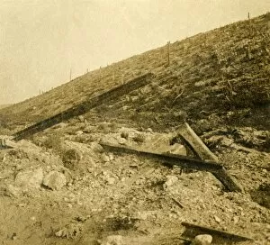 Verdun Gallery: Area surrounding the fort at Douaumont, northern France, c1914-c1918