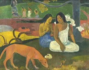 Cloisonism Collection: Arearea (Jokes), 1892. Artist: Gauguin, Paul Eugene Henri (1848-1903)