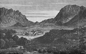 The Argandab Valley, Showing on the right the Hills of the Baba Wali Pass, c1880