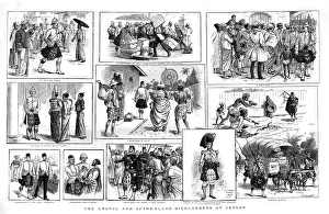 Ceylon Sri Lanka Prints: The Argyll and Sutherland Highlanders at Ceylon, 1835, 1886. Creator: H Hammal