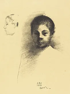 Redon Odilon Prints: Ari, 1898. Creator: Odilon Redon