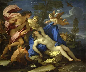 Nude Woman Prints: Ariadne Abandoned by Theseus on Naxos, ca 1675-1680. Creator: Giordano, Luca (1632-1705)