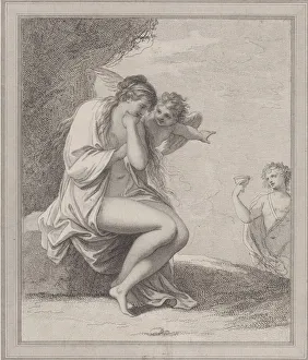 Etching And Engraving Prints: Ariadne, Cupid and Bacchus, 1788. Creator: Francesco Bartolozzi