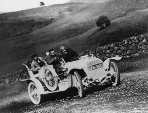 Ariel Prints: Ariel 40-50hp on 1908 Scottish trial. Creator: Unknown