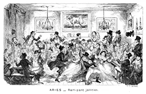 Aries Prints: Aries - Ram-pant jollities, 19th century. Artist: George Cruikshank