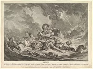 Augustin Of Saint Aubin Gallery: Arion, 1763-66. Creators: Augustin de Saint-Aubin, Jacques Jean Pasquier