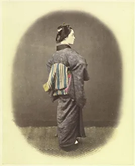 Aristocratic Young Lady, about 1863-1868. Creator: Felice Beato