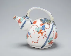 Grey Background Collection: Arita-ware Kakiemon Gourd Shaped Ewer, late 17th century. Creator: Unknown