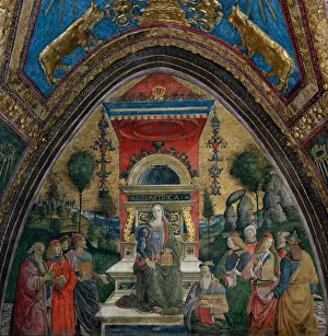 The Arithmetic, 1492-1494. Creator: Pinturicchio, Bernardino (1454-1513)