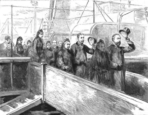 Friedrich Iii Gallery: Arival of the Empress Dowager Frederick of Germany at Port Victoria, 1888. Creator: Unknown
