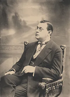Bulla Prints: Arkady Timofeevich Averchenko (1881-1925), 1913. Artist: Bulla, Karl Karlovich (1853-1929)