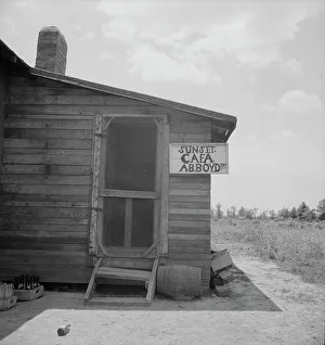 Screen Door Prints: Arkansas cafe, 1937. Creator: Dorothea Lange