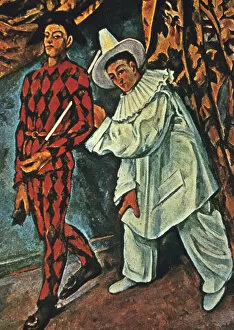 Images Dated 15th November 2005: Arlequin et Pierrot, 1888. Artist: Paul Cezanne