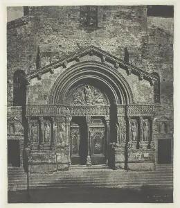 Charles N And Xe8 Prints: Arles: The West Porch of Saint-Trophime, October 21, 1854, printed 1982