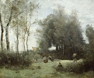 Arleux-Palluel, The Bridge of Trysts, 1871/72. Creator: Jean-Baptiste-Camille Corot Arleux-Palluel, The Bridge of Trysts, 1871/72. Creator: Jean-Baptiste-Camille Corot