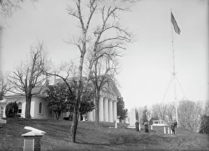 Lee Robert Edward Prints: Arlington Mansion - View, Including L'Enfant's Tomb
