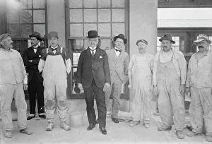 Officials Prints: Arlotta & Italian workmen, 1917. Creator: Bain News Service