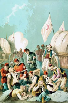 Arm being amputated without anaesthetic, Russo-Turkish War, 1877