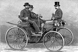 Peugeot Prints: Armand Peugots first motor car, 1890