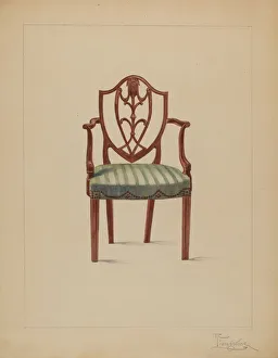 Armchair, 1935 / 1942. Creator: Rolland Livingstone