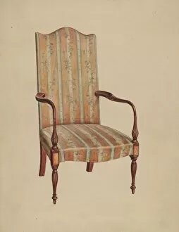 Armchair Gallery: Armchair, 1936. Creator: Elizabeth Curtis
