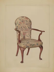 Armchair, 1936. Creator: Florence Choate