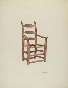 Brennan Joe Prints: Armchair, 1940. Creator: Joe Brennan