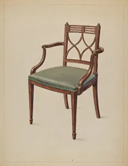 Armchair, c. 1936. Creator: Bernard Gussow