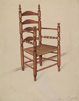 Armchair, c. 1936. Creator: Irving I. Smith