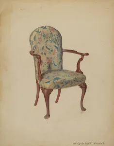 Armchair, c. 1936. Creator: Robert Brigadier