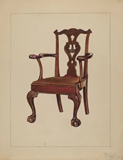 Armchair, c. 1936. Creator: Rolland Livingstone