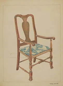 Tabea Hosier Prints: Armchair, c. 1936. Creator: Tabea Hosier