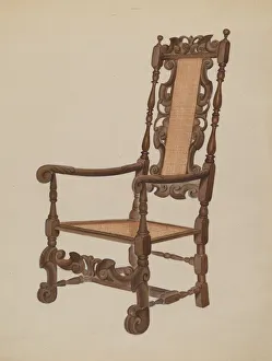 Armchair, c. 1936. Creator: Unknown