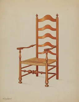 Armchair, c. 1937. Creator: Frank Wenger