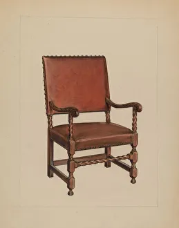 Armchair, c. 1937. Creator: M. Rosenshield-von-Paulin Armchair, c. 1937. Creator: M. Rosenshield-von-Paulin